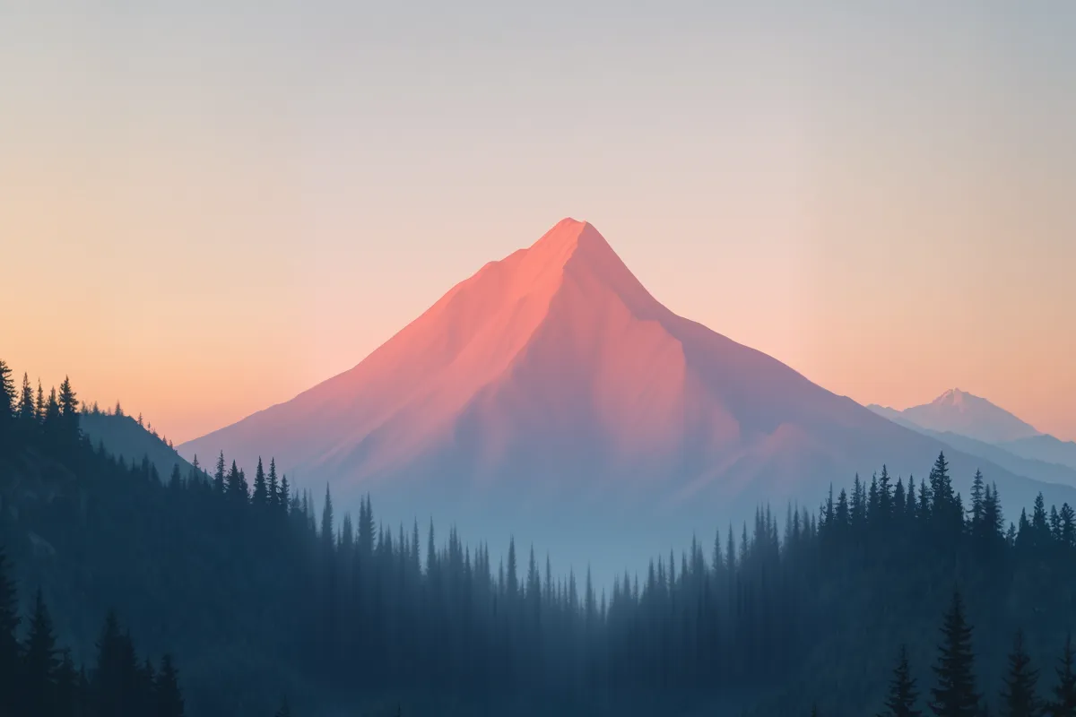 Forest at dusk